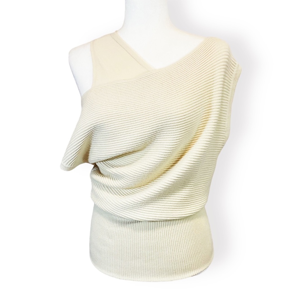 Tracy Reese Off the Shoulder Asymmetric Tunic Sweater - Picture 6 of 8